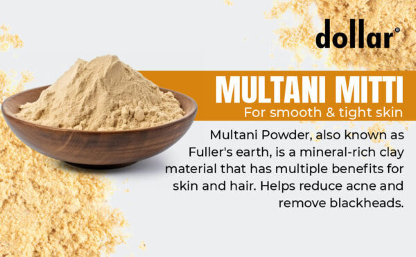 Dollar Multani Mitti 200 Gm. Pack Of 3 Pcs - Image 3