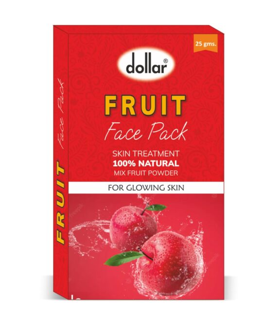 Dollar Fruit Face Pack Powder 25gm. Pack of 12