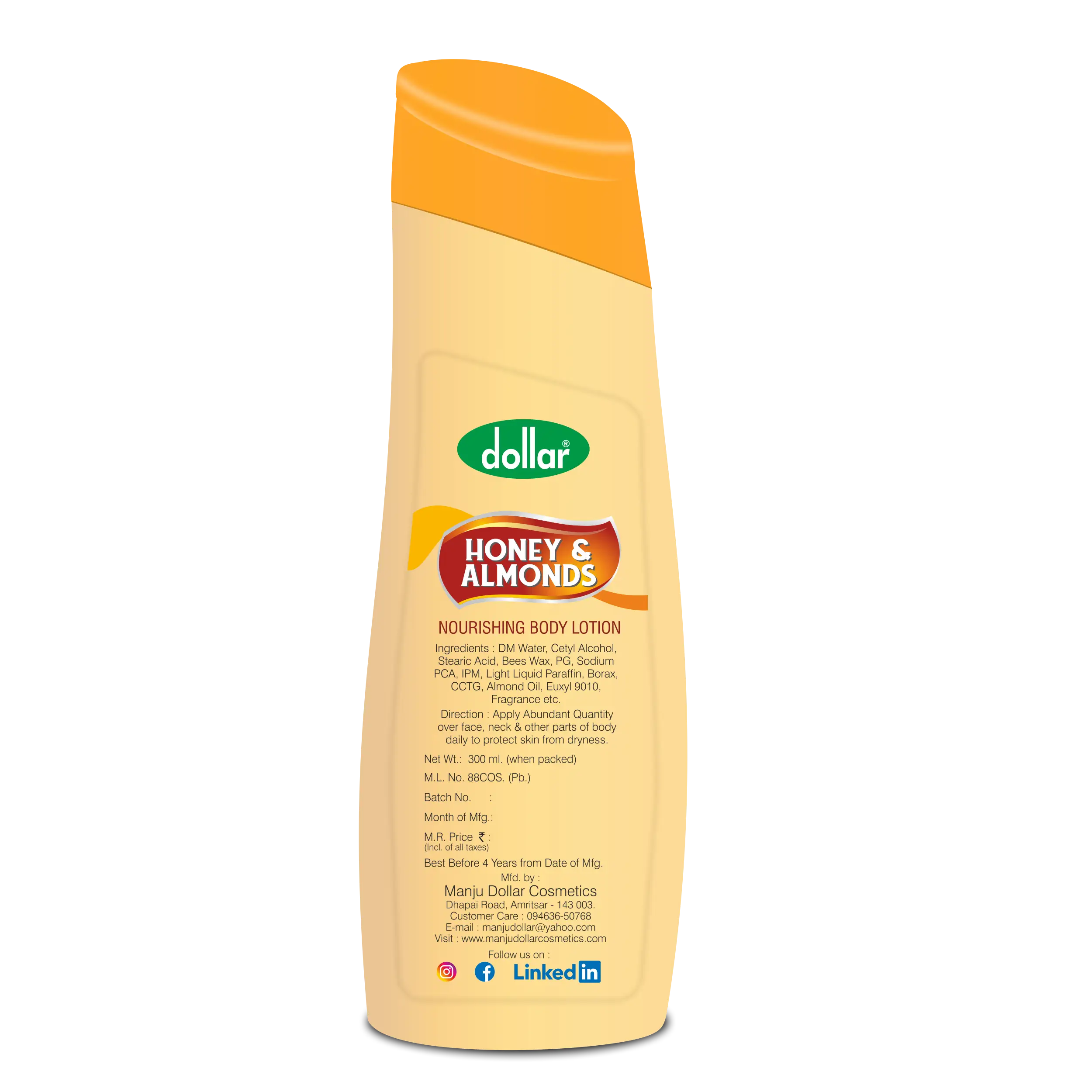 Dollar Honey & Almond Body Lotion 100 ml