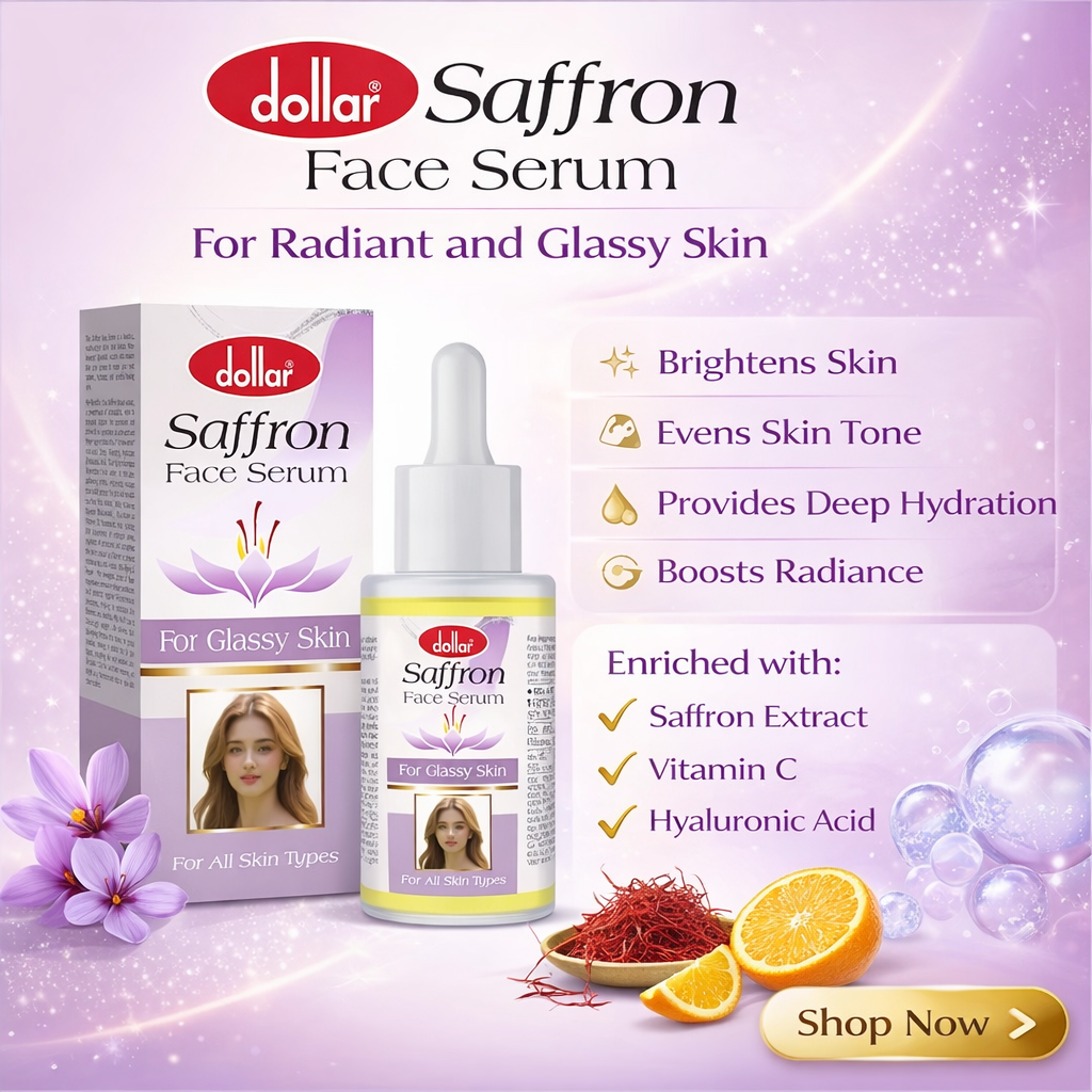 dollar saffron face serum