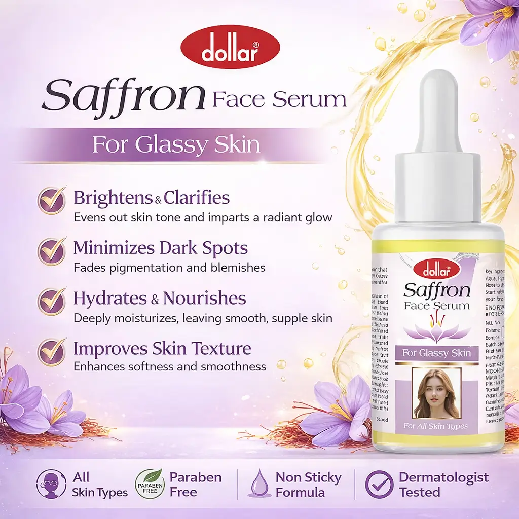 dollar saffron face serum