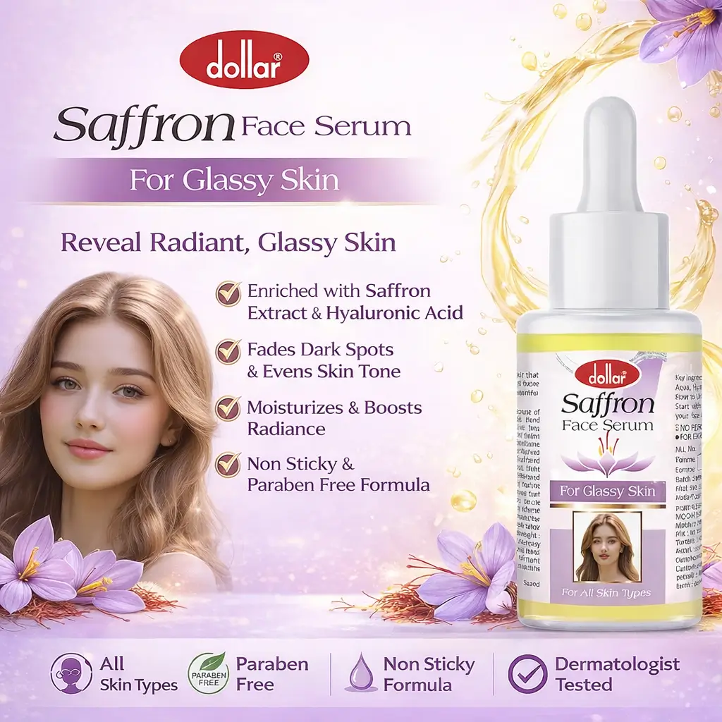 dollar saffron face serum